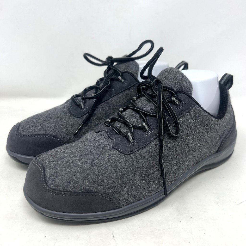 Ortho Feet Womens Gray Wool Fashion Sneaker Sierra Oxford Size 10 Ee Extra Wide — image 3 of 8